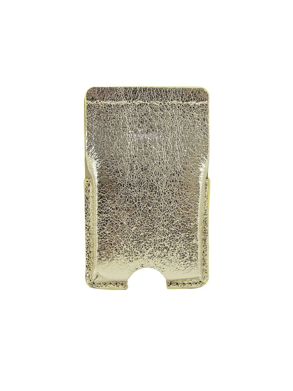SONIX FAUX LEATHER MAGNETIC SMARTPHONE CARD CASE GOLD NWT